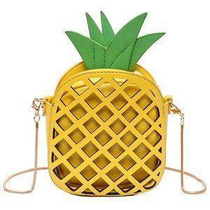 NWT MOJOYCE Pineapple Shape Hallow Out Crossbody